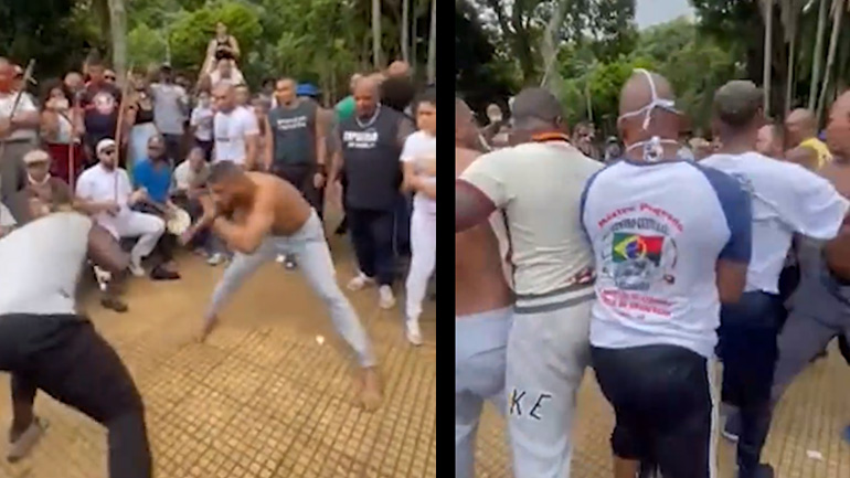 Άναψαν τα αίματα σε επίδειξη capoeira