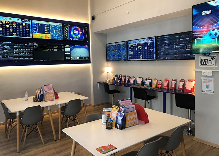 Το κατάστημα ΟΠΑΠ του κ. Στέφανου Νικόπουλου στον Χολαργό