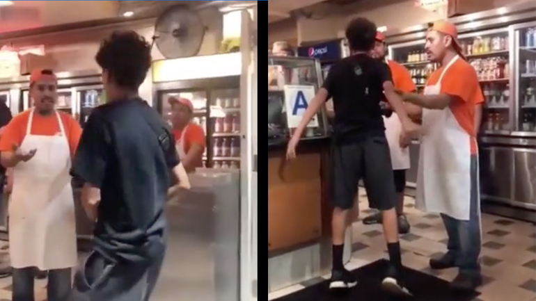 Έφηβος ψάχνεται να τσακωθεί με υπαλλήλους φαστφουντάδικου