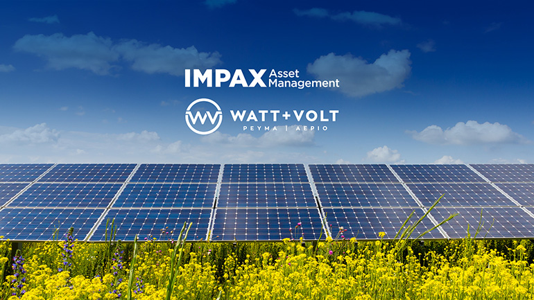 Κοινοπραξία WATT+VOLT και Impax Asset Management για την ανάπτυξη χαρτοφυλακίου Φωτοβολταϊκών Πάρκων στην Ελλάδα