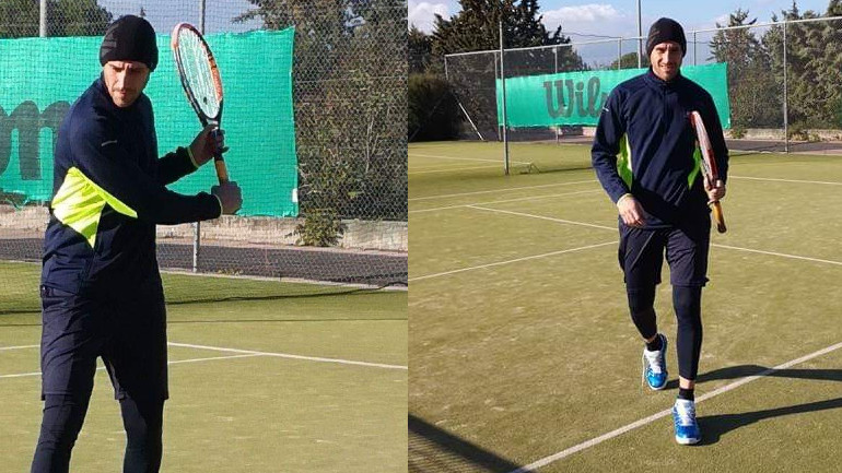 Το τένις είναι μέσα στην καθημερινότητά του.
