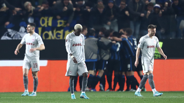 Ήττα για τον Ολυμπιακό στο Μπέργκαμο, 2-1 η Αταλάντα