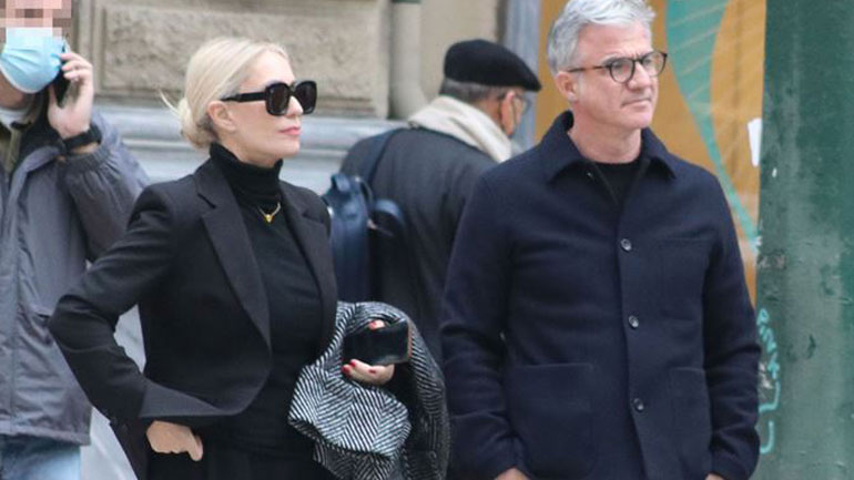 Μαρία Μπακοδήμου – Δημήτρης Αργυρόπουλος: Με matching looks στο κέντρο της πόλης