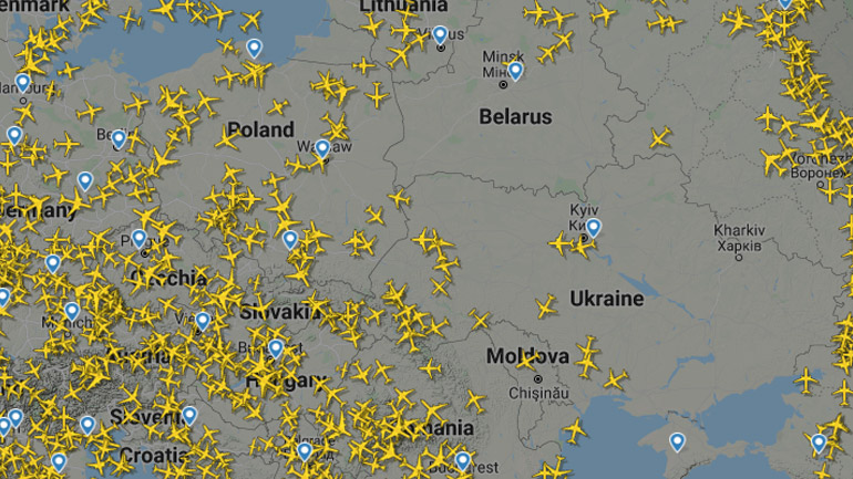 Η Ουκρανία έκλεισε τον εναέριο χώρο της για την πολιτική αεροπορία