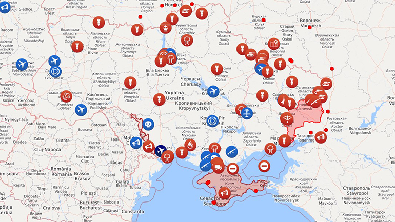 Δείτε live τις εξελίξεις στην Ουκρανία επί χάρτου