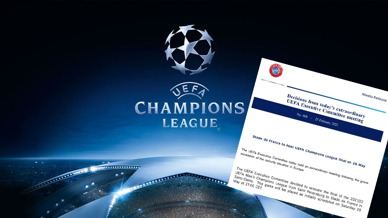 Champions League: Στο Παρίσι ο μεγάλος τελικός – «Τέλος» η Αγία Πετρούπολη