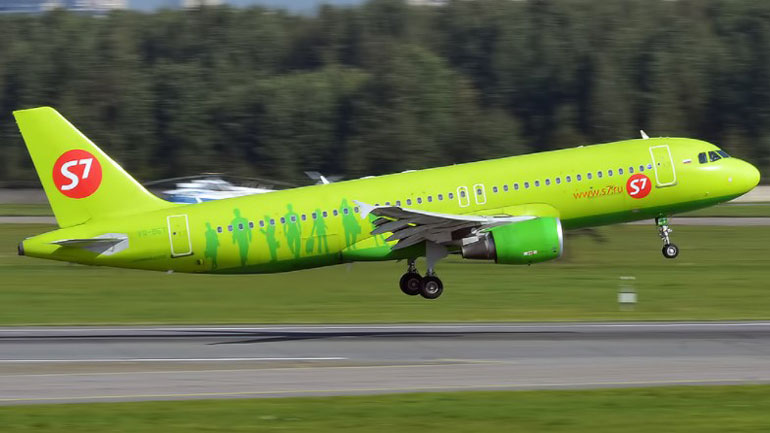 Η ρωσική αεροπορική εταιρεία S7 αναστέλλει όλες τις πτήσεις προς την Ευρώπη