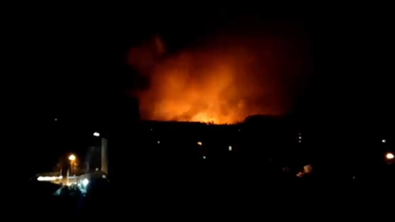 Πυρά πυροβολικού στα περίχωρα του Κιέβου