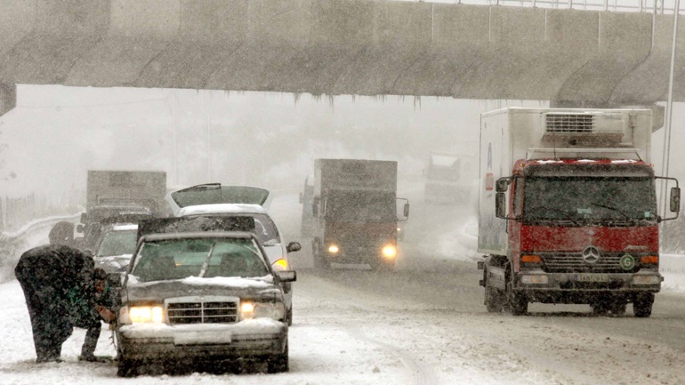 Διακόπηκε η κυκλοφορία βαρέων οχημάτων στην Εγνατία οδό