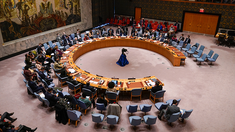 Ενός λεπτού σιγή στη μνήμη των θυμάτων της Ουκρανίας τήρησαν τα μέλη της Γενικής Συνέλευσης του ΟΗΕ