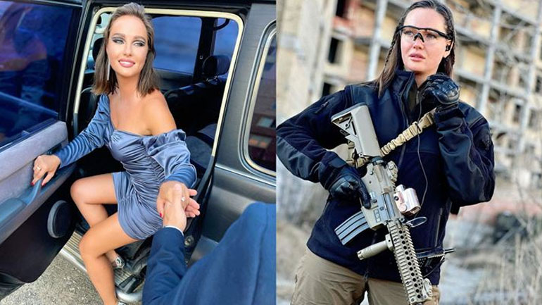 Anastasiia Lenna: Η Μις Ουκρανία παράτησε τις πασαρέλες και πήρε τ’ όπλο της για να πολεμήσει