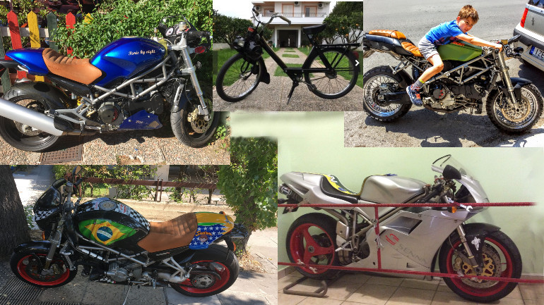 Είναι πολλά τα Ducati... Βασίλη. Και στη μέση ένα Solex!