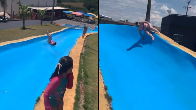 Άγρια ​​κατάβαση στη νεροτσουλήθρα