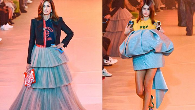 Cindy Crawford & Kaia Gerber: Μαμά και κόρη έκλεψαν τις εντυπώσεις στην πασαρέλα του Off-White
