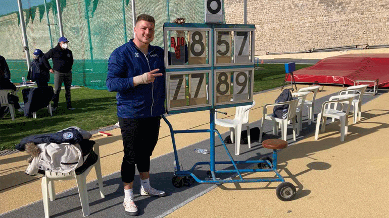 Στίβος: Πανελλήνιο ρεκόρ στην Κ23 της σφυροβολίας από τον Φραντζεσκάκη