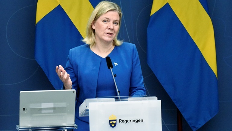 Επιφυλακτική απέναντι στο ενδεχόμενο ένταξης στο ΝΑΤΟ δηλώνει η πρωθυπουργός της Σουηδίας