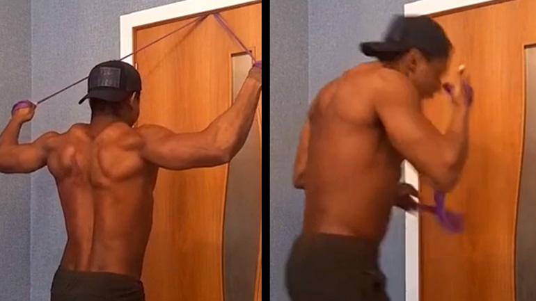 Άσκηση με λάστιχο στο σπίτι – fail