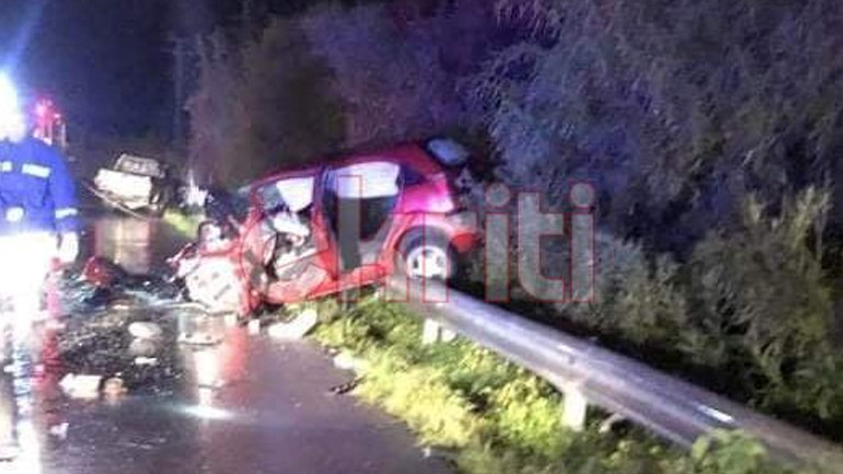 Ηράκλειο: Δύο νεκροί και πέντε τραυματίες σε τροχαίο