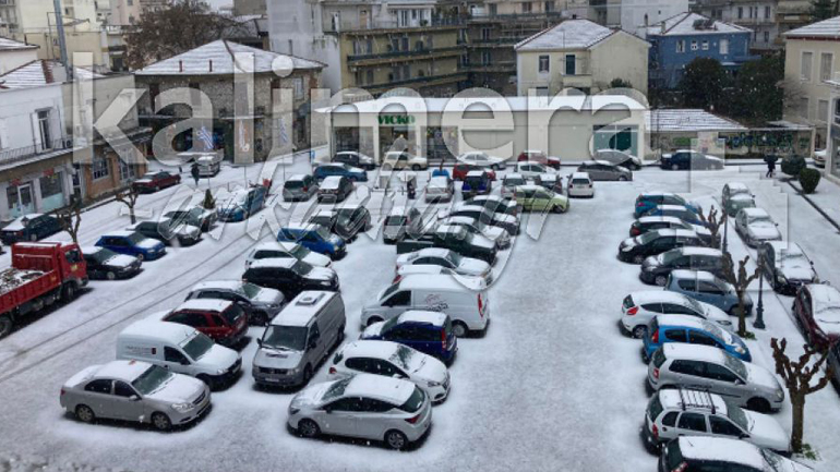 Τρίπολη: Ο «Φίλιππος» έφερε ισχυρή χαλαζόπτωση