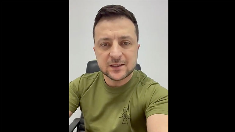 Νέο μήνυμα Ζελένσκι: Περιμένετε τον Γ΄ Παγκόσμιο Πόλεμο για να κλείσετε τον εναέριο χώρο της Ουκρανίας