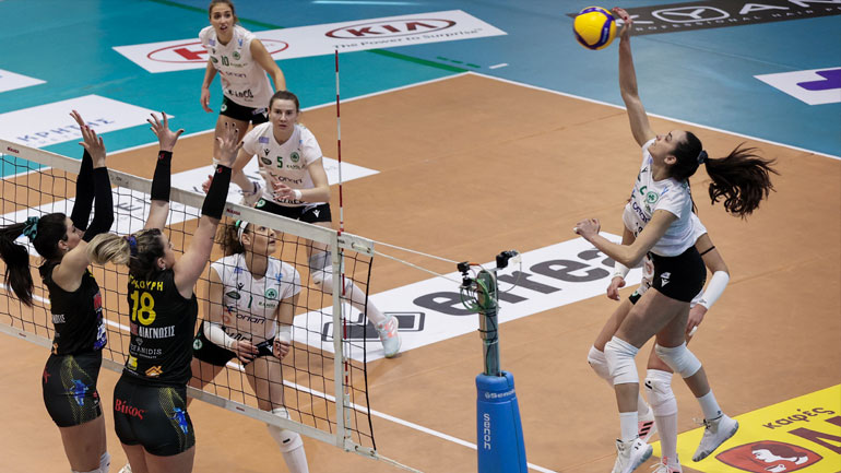 Βόλεϊ: Στον τελικό του Κυπέλλου ο Παναθηναϊκός, 3-0 τον Ηλυσιακό