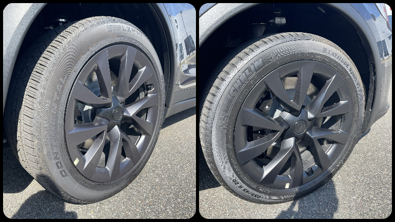 Η Tesla παρέδωσε Model X με άλλα λάστιχα μπροστά και άλλα πίσω