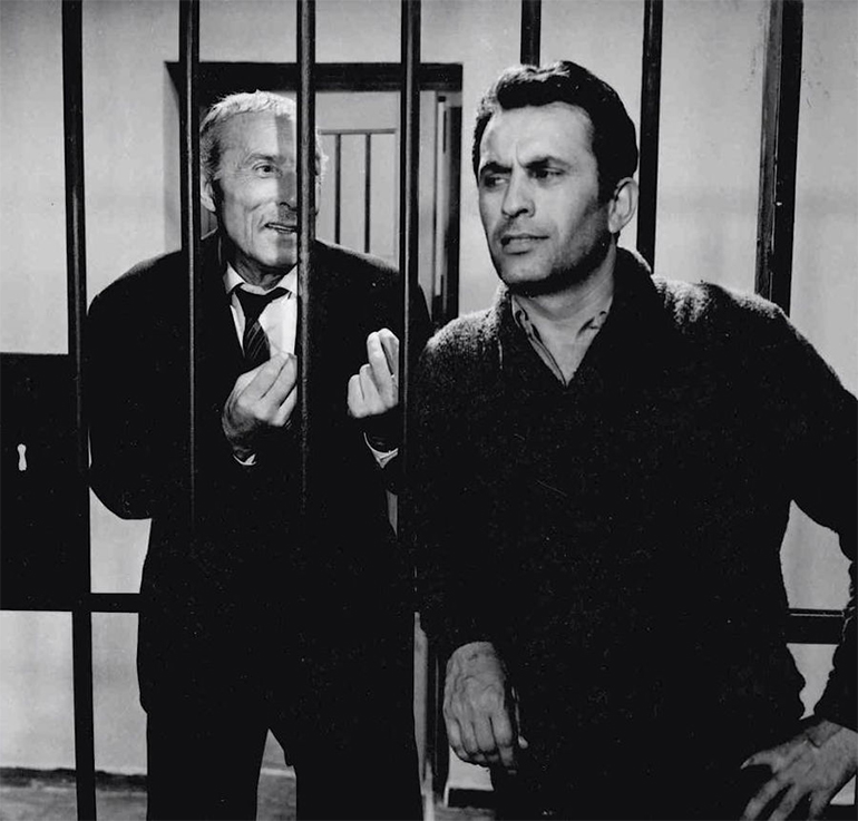  Ο Νίκος Ξανθόπουλος με τον Μάνο Κατράκη στην ταινία «Η Σφραγίδα του Θεού» (1969)