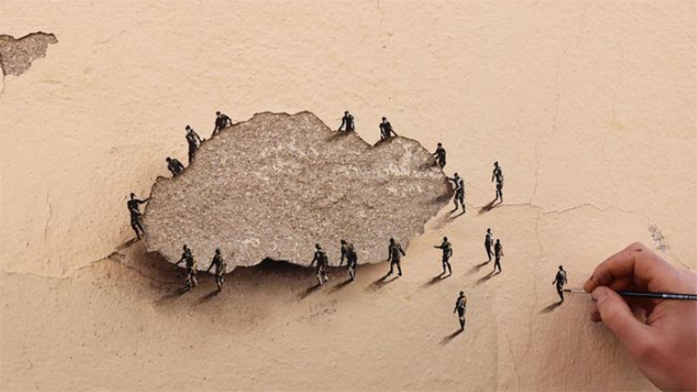 «Τα Πάντα Είναι Σχετικά», από τον Pejac στη Μαδρίτη