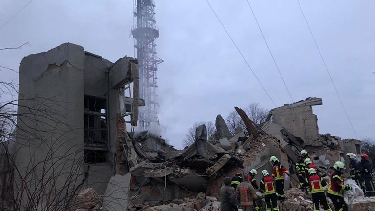 Ουκρανία: Τουλάχιστον εννέα νεκροί από αεροπορική επίθεση σε ραδιοτηλεοπτικό πύργο