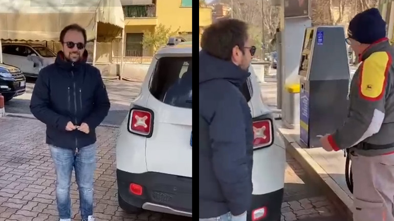 Πηγαίνοντας για βενζίνη στην Ιταλία