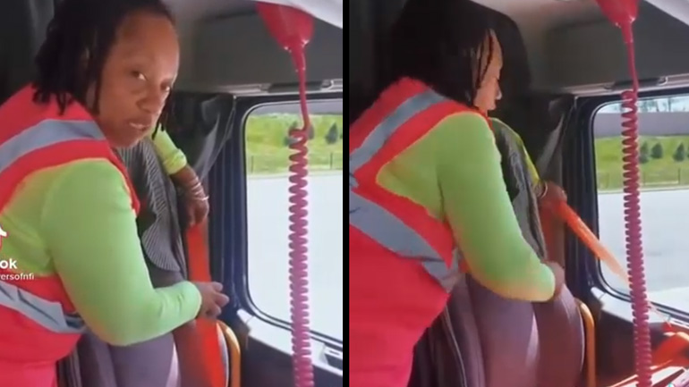 Οδηγός δείχνει πώς κλειδώνει το φορτηγό της τα βράδια