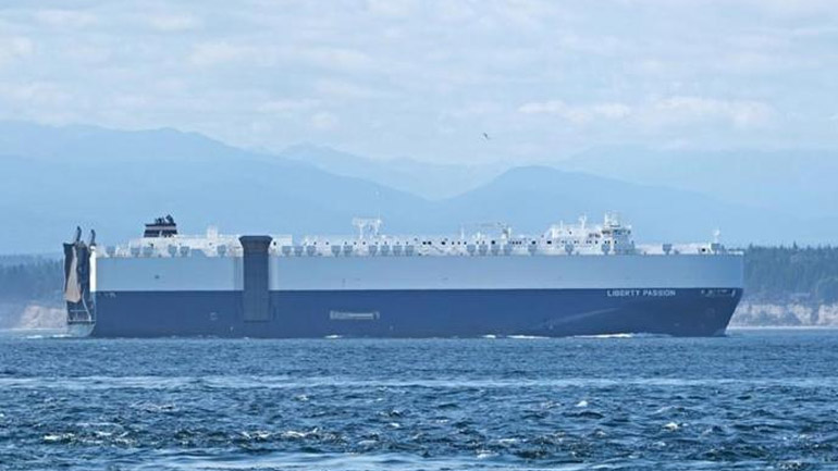 Στο λιμάνι της Αλεξανδρούπολης το οχηματαγωγό Liberty Passion με στρατιωτικό υλικό για το ΝΑΤΟ