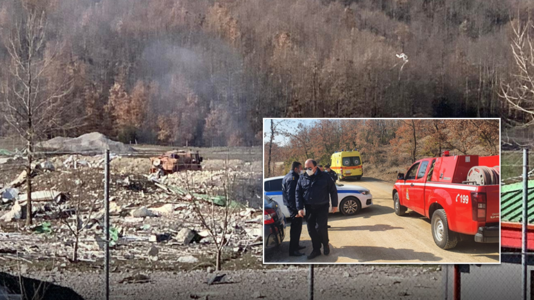 Ισχυρή έκρηξη στην περιοχή των Αγαλαίων Γρεβενών