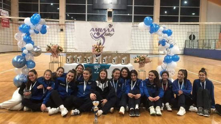 Bόλεϊ: Θρίαμβος για την Άμιλλα Καματερού στο φάιναλ φορ της Ε.Σ.ΠΕ.Δ.Α