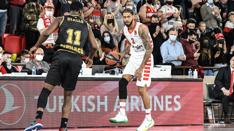 Βαριά ήττα για τον Ολυμπιακό, 92-72 η Μονακό