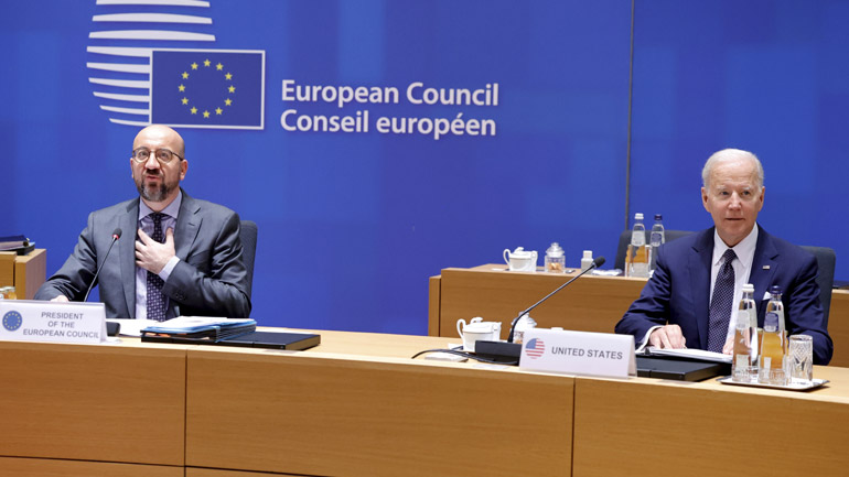 Ε.Ε. και ΗΠΑ συζήτησαν για συνεργασία σχετικά με τη μείωση της ενεργειακής εξάρτησης από τη Ρωσία