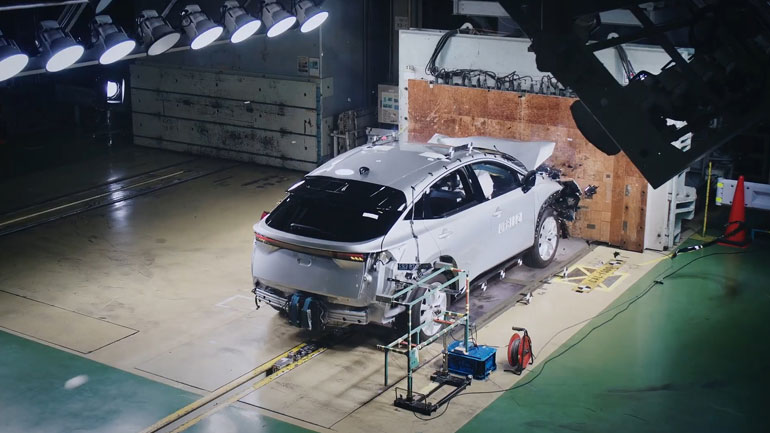 Crash test του Νissan Ariya: Αντίδραση σε 1/1000ο του δευτερολέπτου 