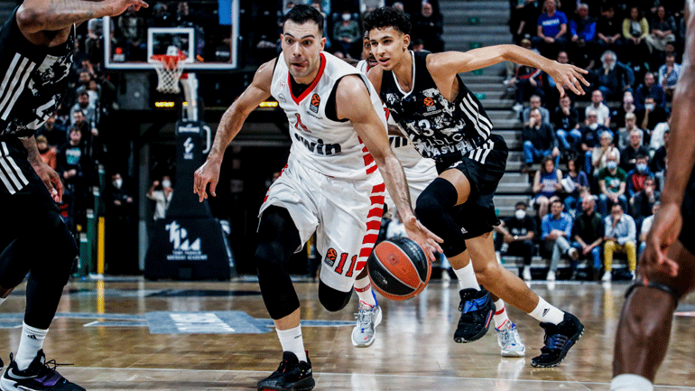 Εξασφάλισε το πλεονέκτημα έδρας στα πλέι οφ ο Ολυμπιακός, 94-80 τη Βιλερμπάν