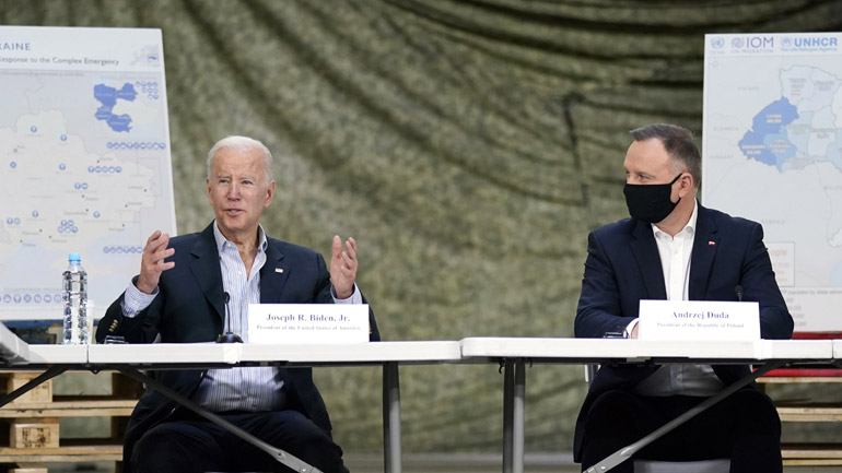 Μπάιντεν: Το θάρρος των Ουκρανών εναντίον των Ρώσων θυμίζει εκείνο των διαδηλωτών στην πλατεία Τιενανμέν