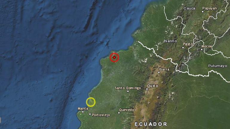 Σεισμική δόνηση 5,8 Ρίχτερ στην παράκτια περιοχή του Ισημερινού