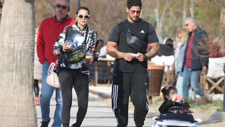 Ελένη Χατζίδου-Ετεοκλής Παύλου: Οικογενειακές στιγμές με την κόρη τους, Μελίτα