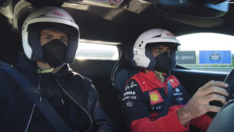 Ο Ibrahimovic έκατσε συνοδηγός στον Carlos Sainz και τα βρήκε… σκούρα!