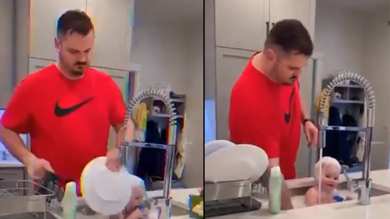 Ένας άντρας βρήκε τον τρόπο να κάνει τις δουλειές του σπιτιού πιο γρήγορα