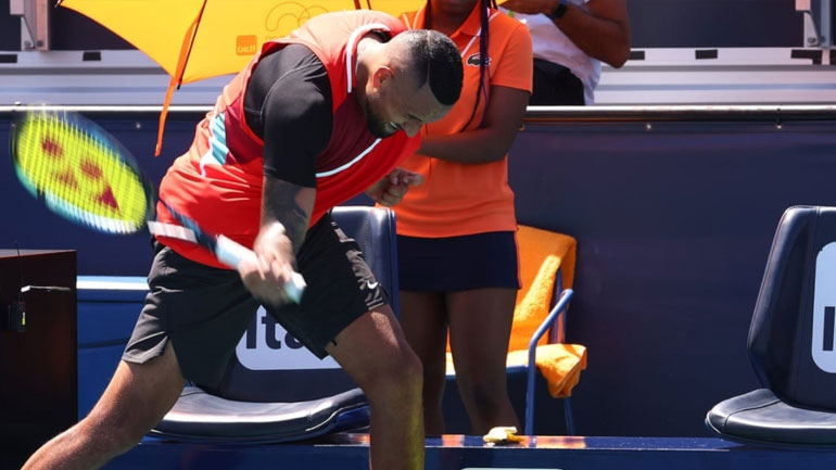 Miami Open: Ο Κύργιος έχασε τη ψυχραιμία του και αποκλείστηκε από τον Σίνερ!