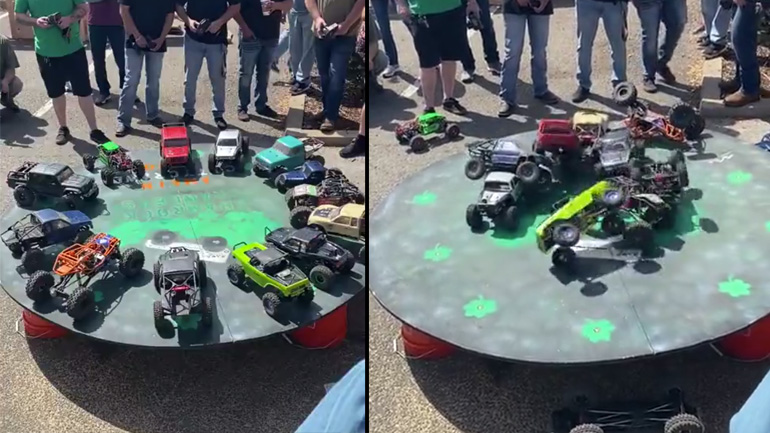 Μάχη με τηλεκατευθυνόμενα αυτοκίνητα