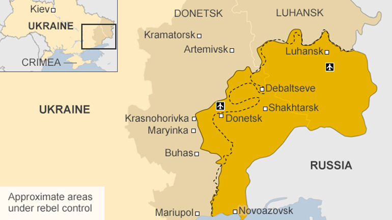 Ντονμπάς: Οι ρωσόφωνοι αυτονομιστές κάνουν λόγο για σημαντικά εδαφικά κέρδη