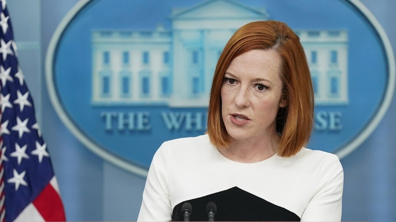 Η εκπρόσωπος Τύπου του Λευκού Οίκου Τζεν Ψάκι ετοιμάζεται να αποχωρήσει από τη θέση της