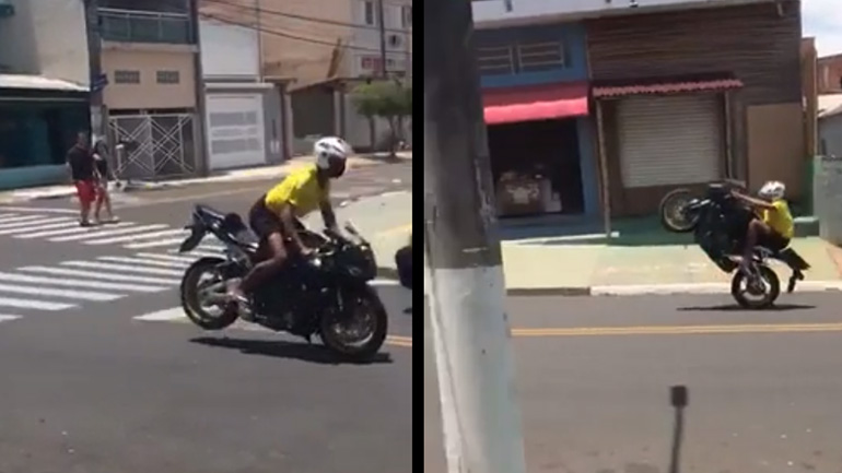 Σούζα και endo με μηχανή στο δρόμο- fail