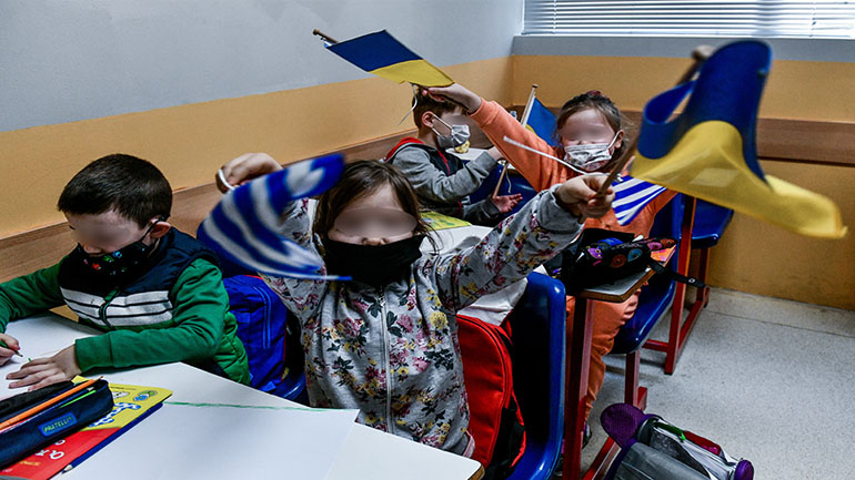 Ιατρικοί έλεγχοι πραγματοποιήθηκαν σε παιδιά από την Ουκρανία που φοιτούν σε σχολείο της Αττικής