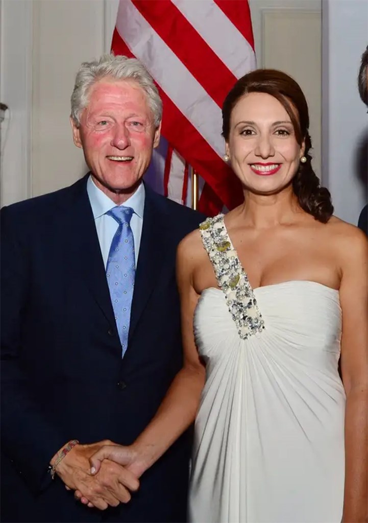  Η Αναστασία Ζάννη με τον πρώην πρόεδρο, Μπιλ Κλίντον